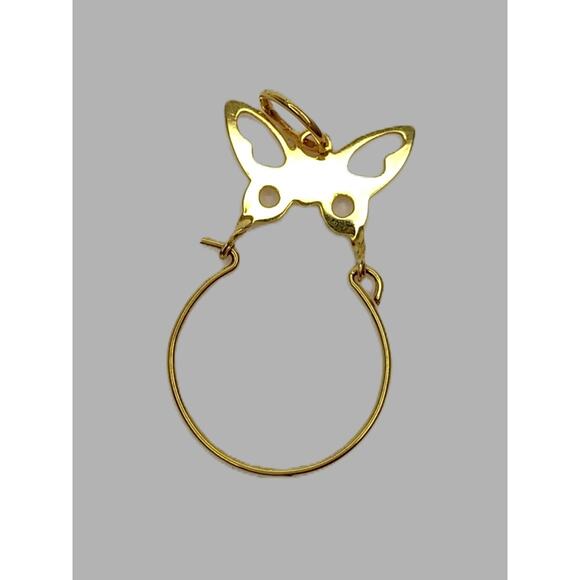 Vintage Charms Lot of 4 Starfish Butterfly Charm Holder Sailboat Heart Pendant - Picture 3 of 12